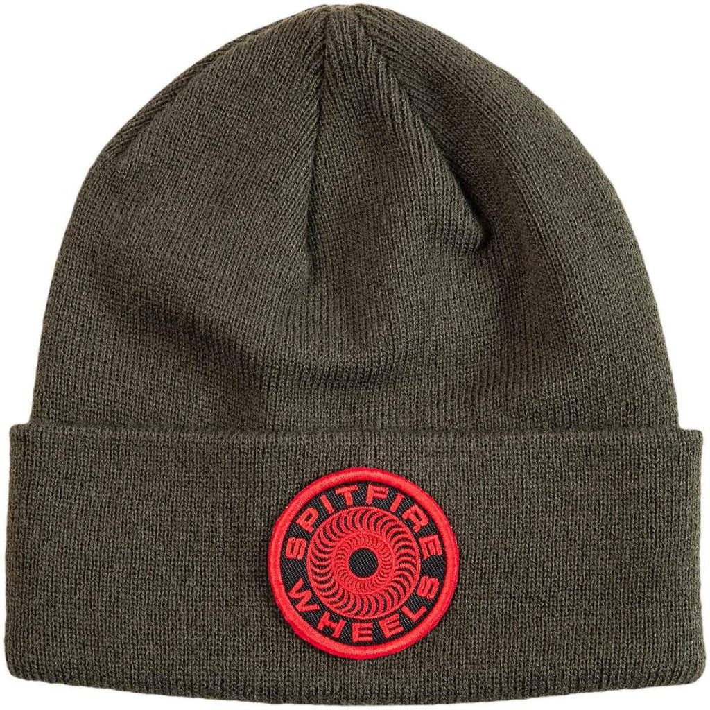 Spitfire Classic 87 Swirl Patch Beanie Olive Red  Spitfire   