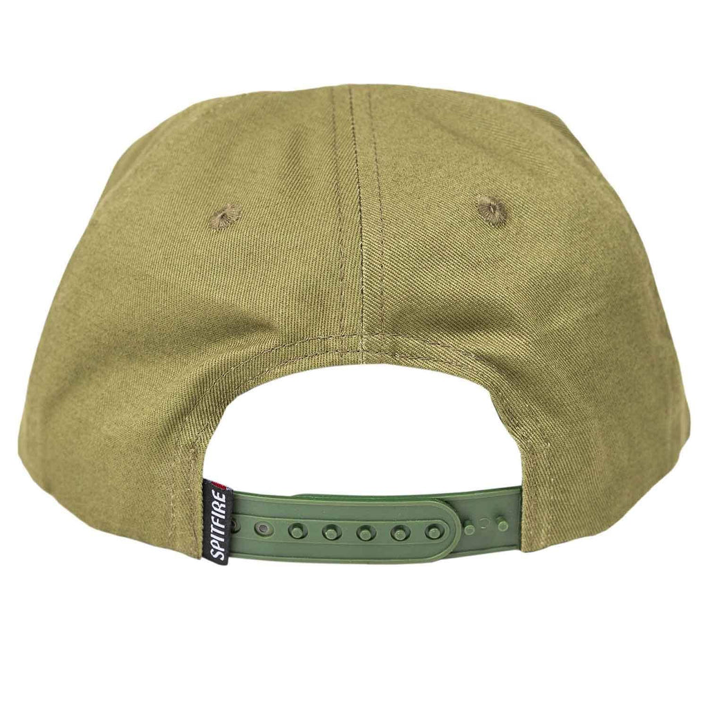 Spitfire OLD E Arch Snapback Cap Olive Red  Spitfire   