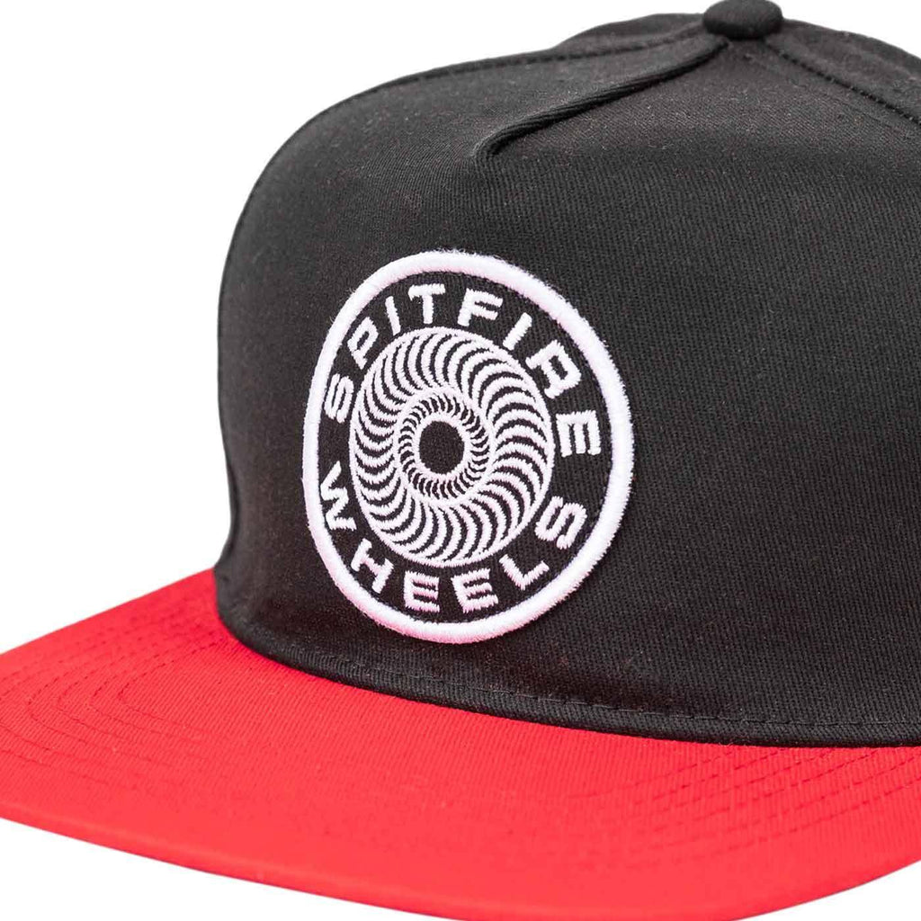 Spitfire Classic Swirl 87 Snapback Cap Black Red  Spitfire   