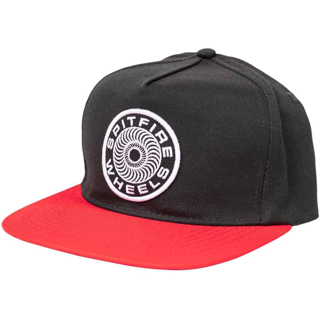 Spitfire Classic Swirl 87 Snapback Cap Black Red  Spitfire   