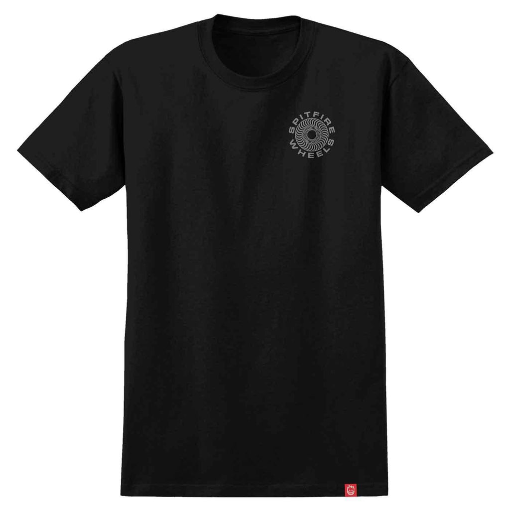 Spitfire Classic 87 Swirl T-Shirt Black Silver  Spitfire   