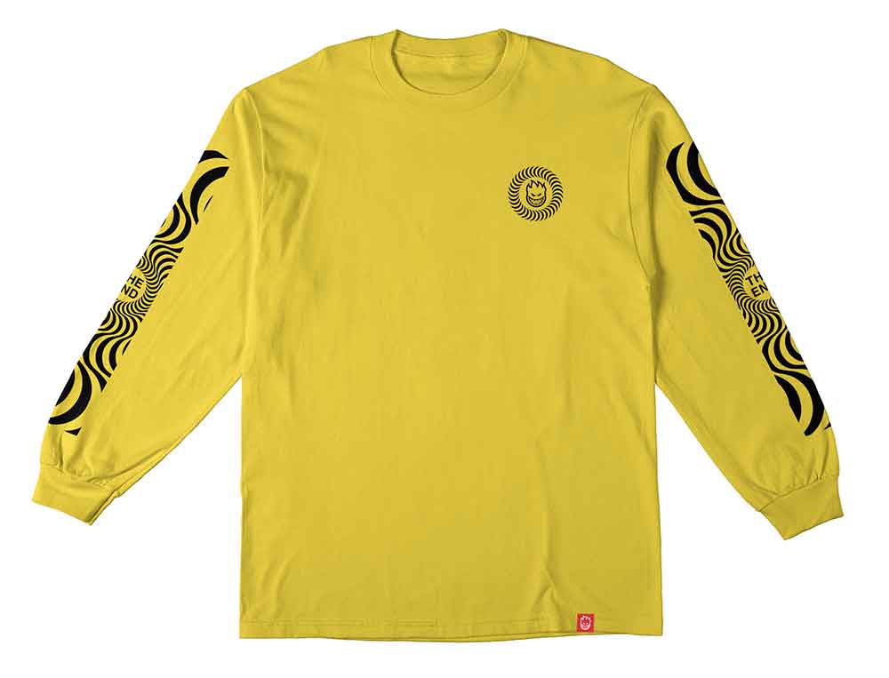 Spitfire Classic Swirl Sleeve Longsleeve T-Shirt Yellow  Spitfire   