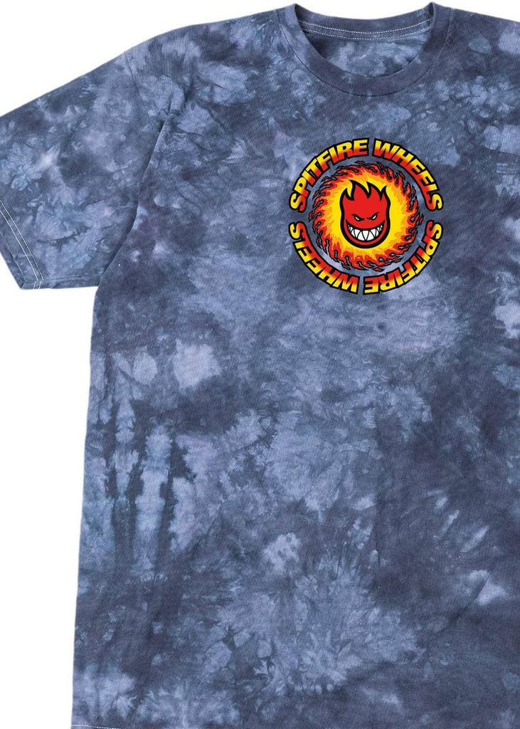 Spitfire OG Fireball Dye Fusion T Shirt Black Charcoal  Spitfire   