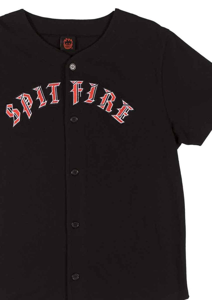 Spitfire Old E Baseball Jersey Black  Spitfire   