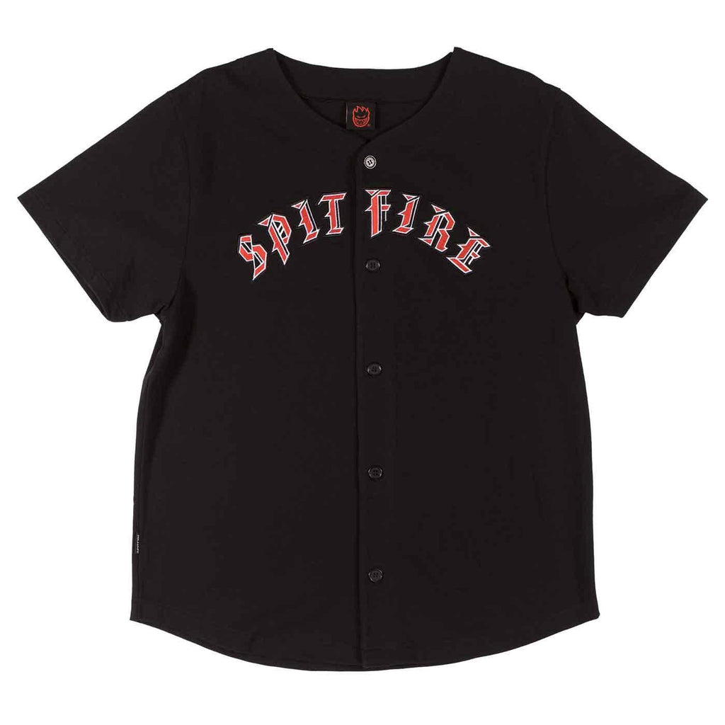 Spitfire Old E Baseball Jersey Black  Spitfire   