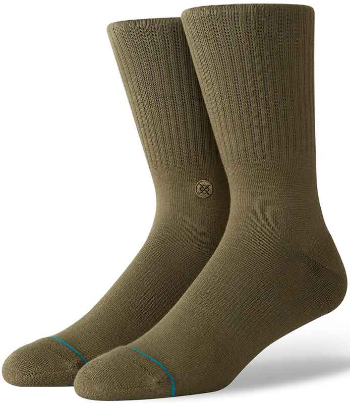 Stance Icon Socks Army Green  Stance   