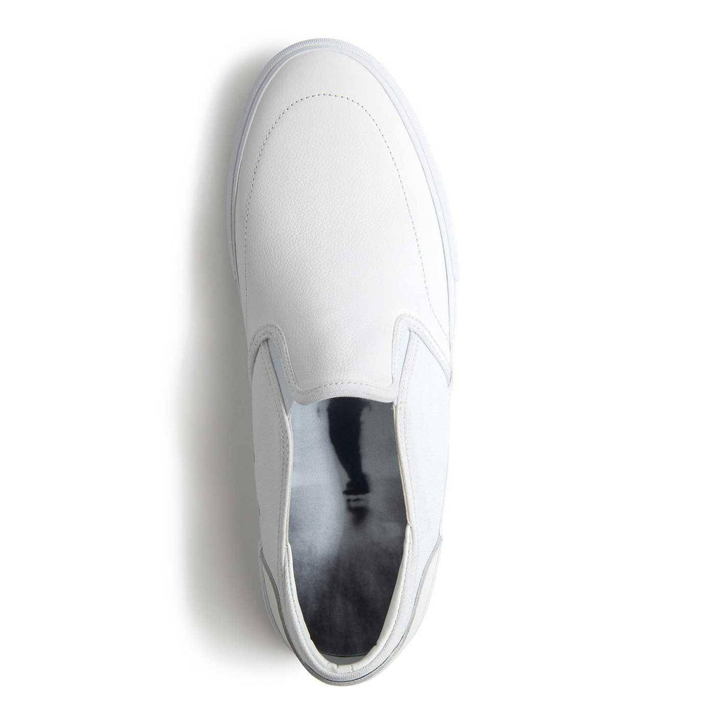 State Keys Slip On Schuh White Leather  State Footwear   