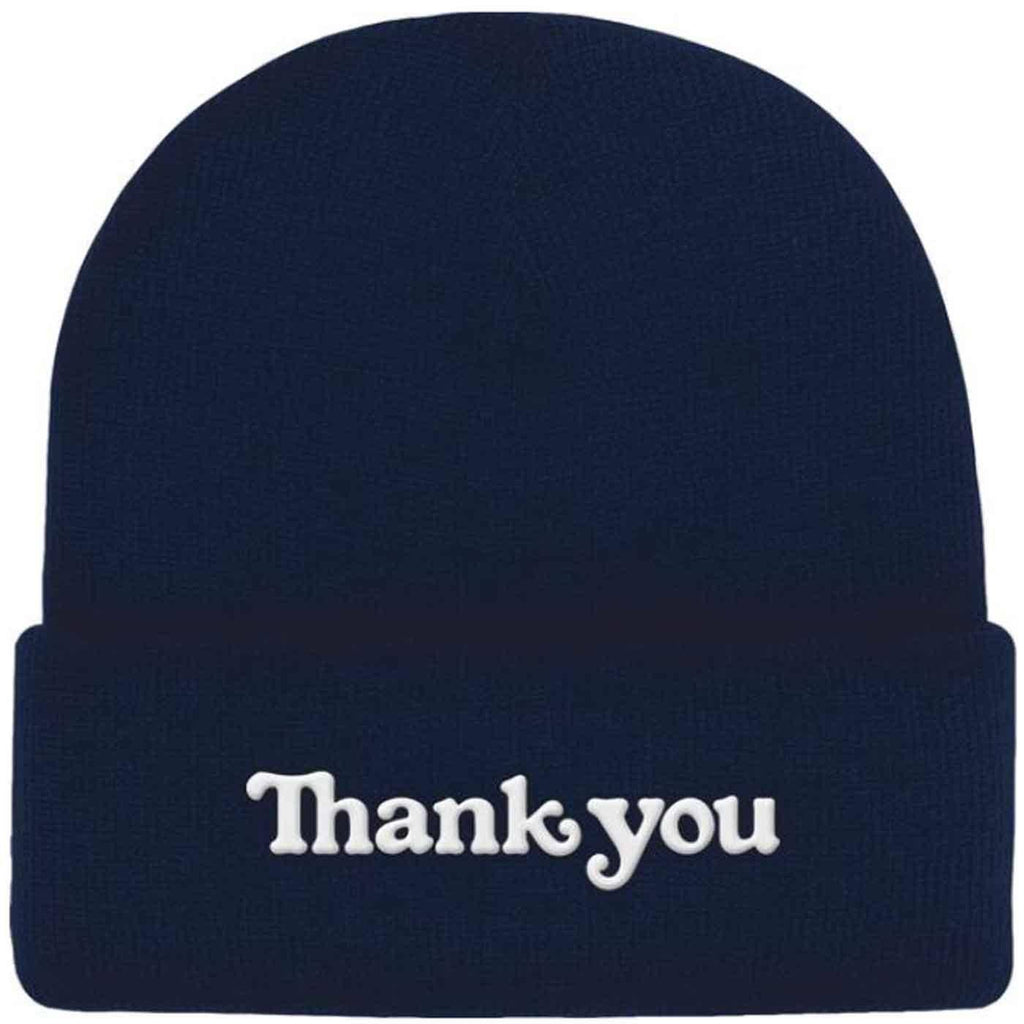 Thank You Center Beanie Navy  Thank You   