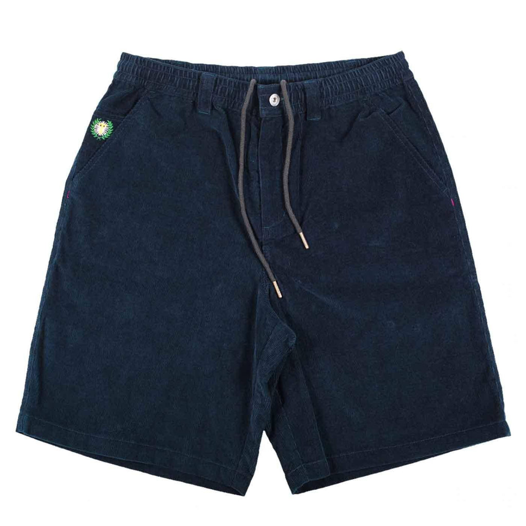 Theories Stamp Lounge Corduroy Shorts Navy  Theories   