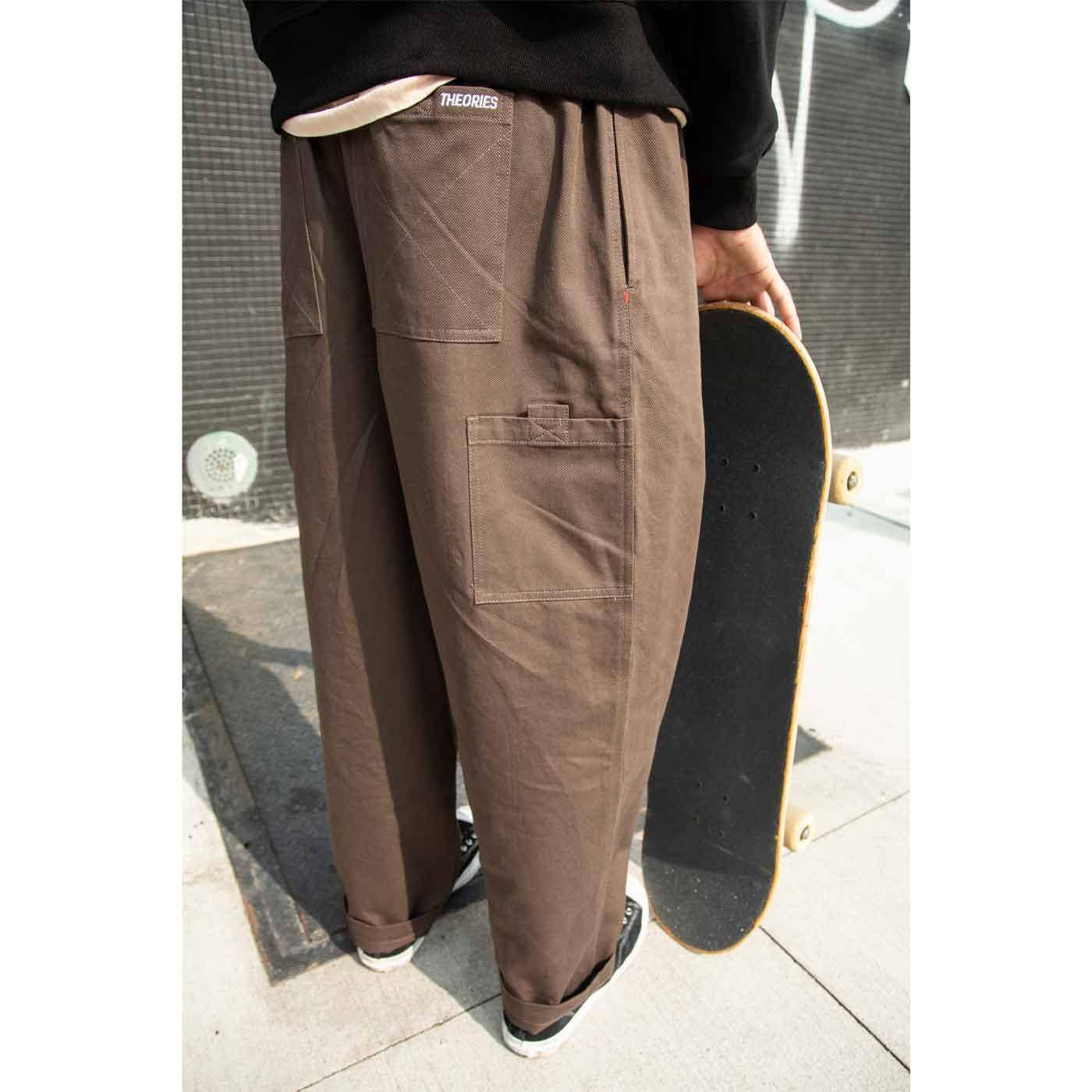 Theories Stamp Lounge Pants Brown