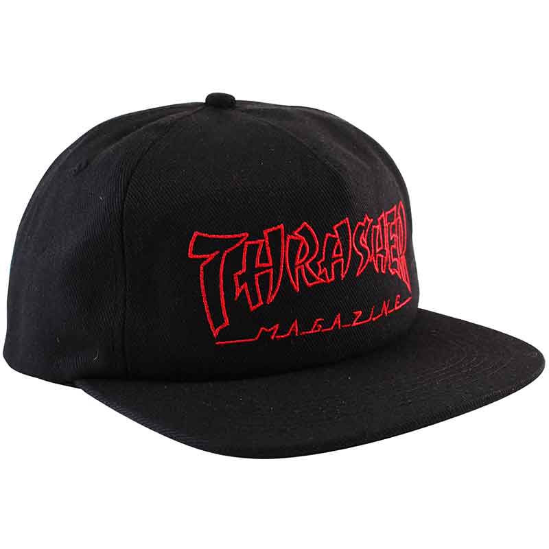 Thrasher China Banks Snapback Cap Black  Thrasher   