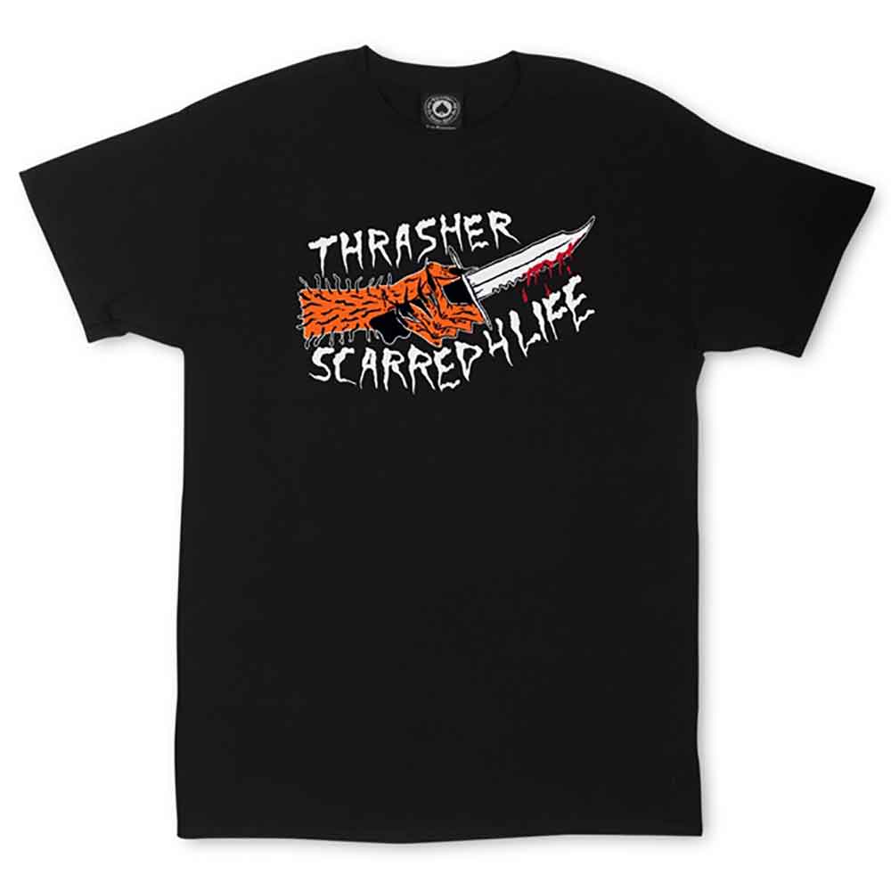 Thrasher Scarred T-Shirt Black – Freedom Skateshop