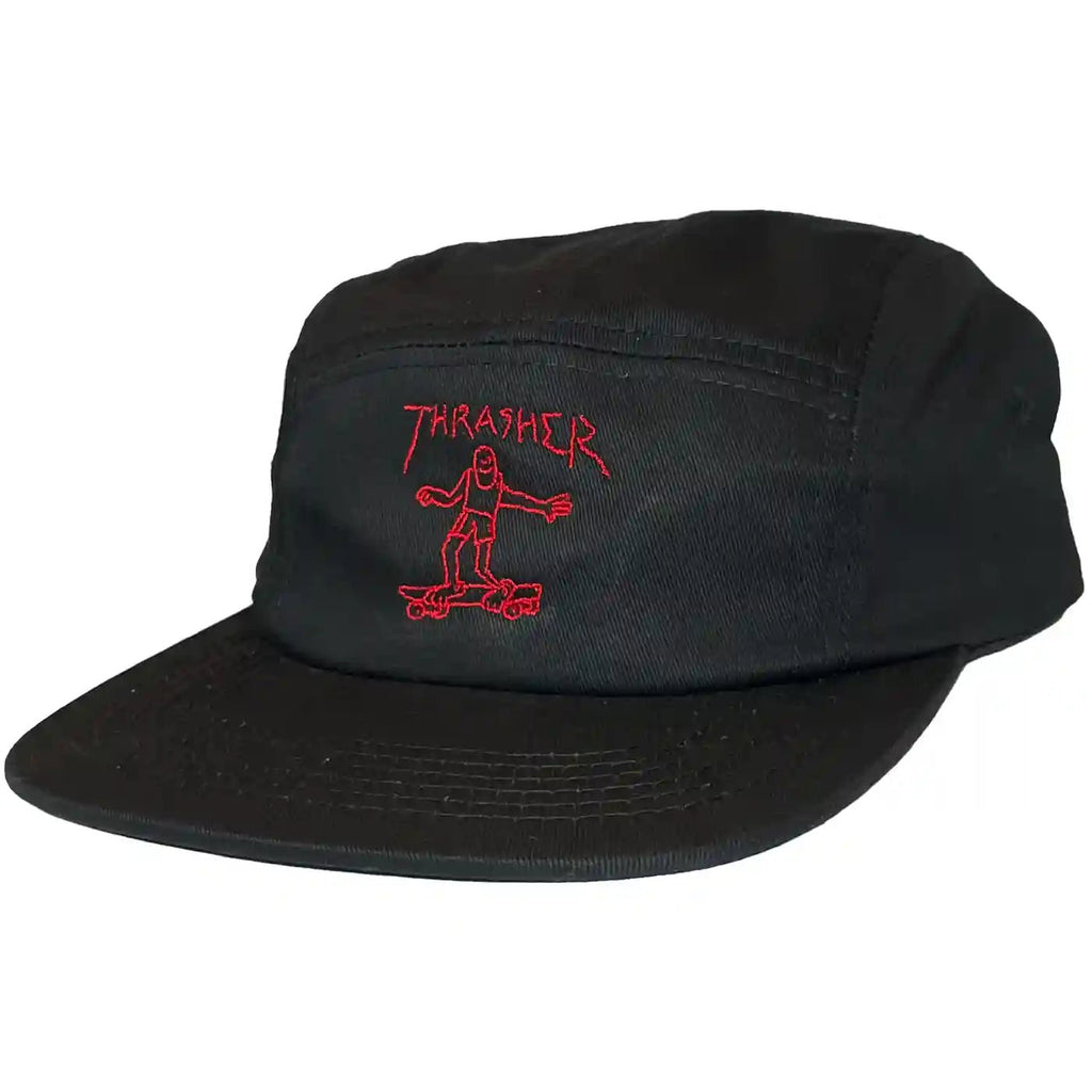 Thrasher - Thrasher Gonz Logo 5 - Panel Cap Black Red