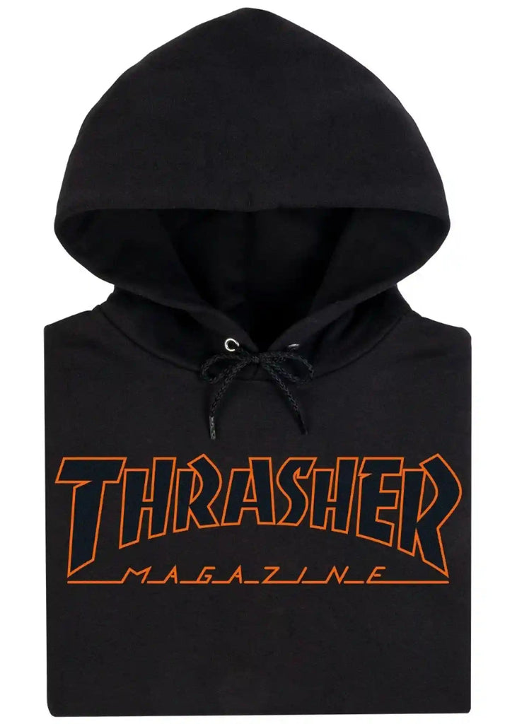Thrasher - Thrasher Outline Hoodie Black Orange