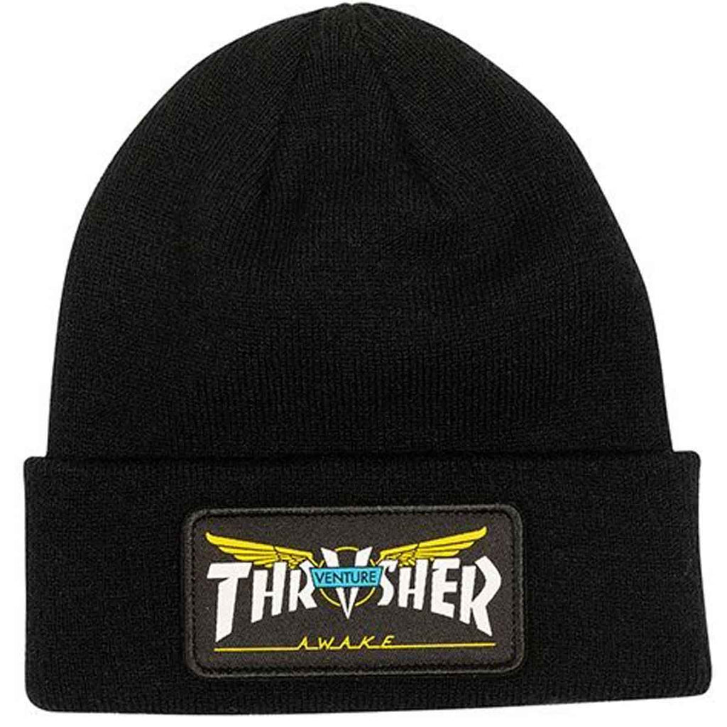 Thrasher X Venture Patch Beanie Black  Thrasher   