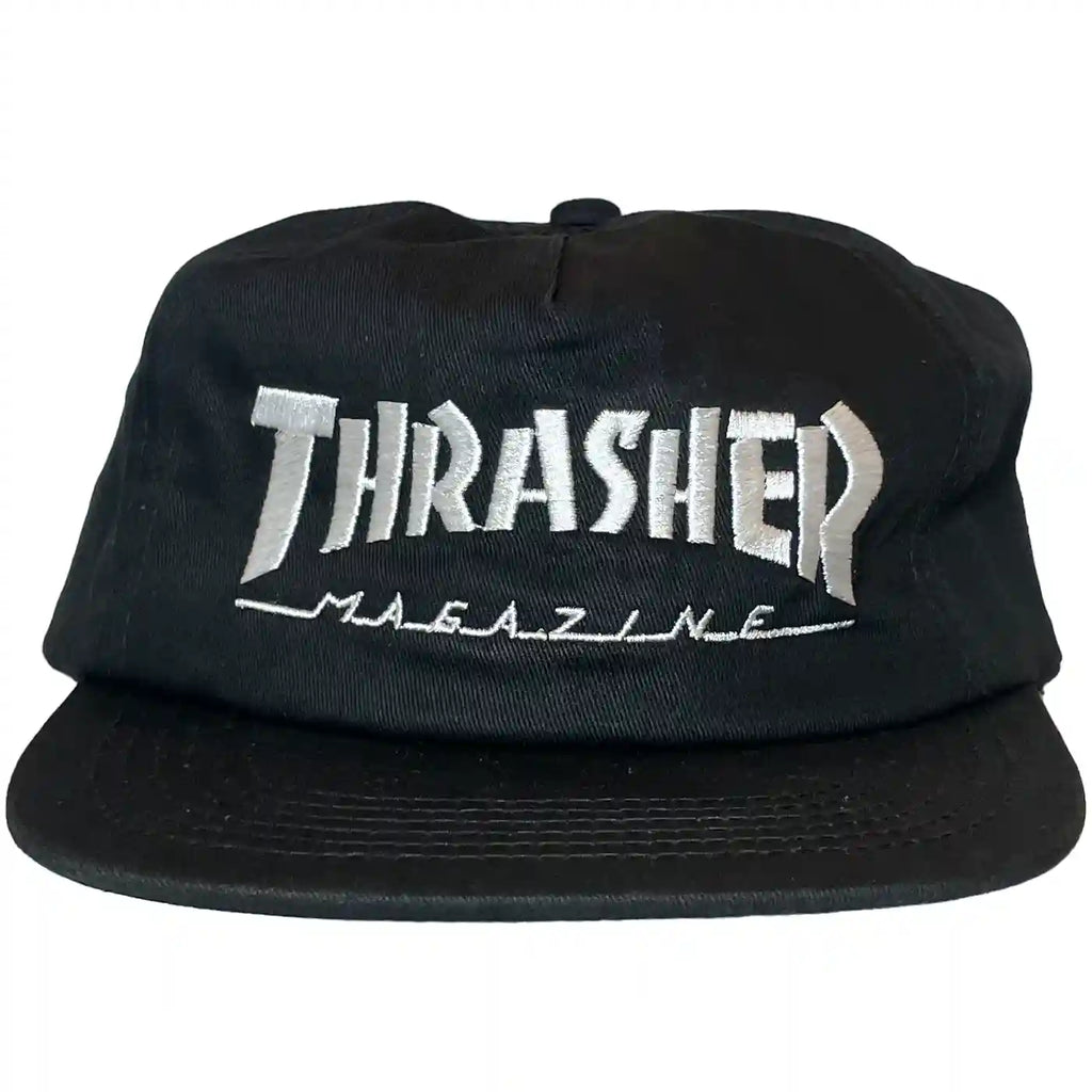 Thrasher Mag Logo Cap Black White Handelsware Thrasher   