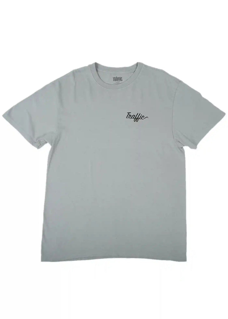 Traffic Script T-Shirt Dove Grey Handelsware Traffic   