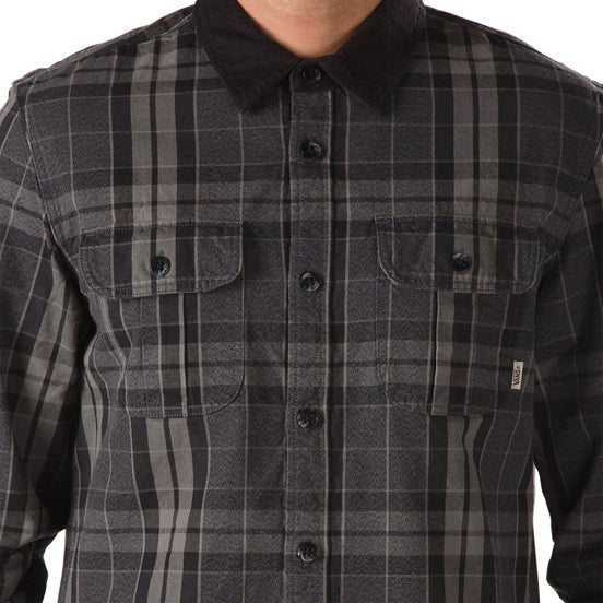 Vans Paseo Plaid Shirt New Charcoal  Vans   