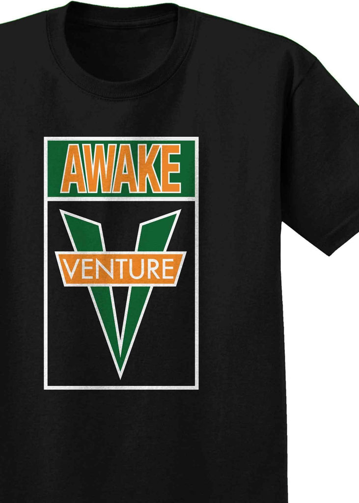 Venture Awake T-Shirt Black Green Orange  Venture   