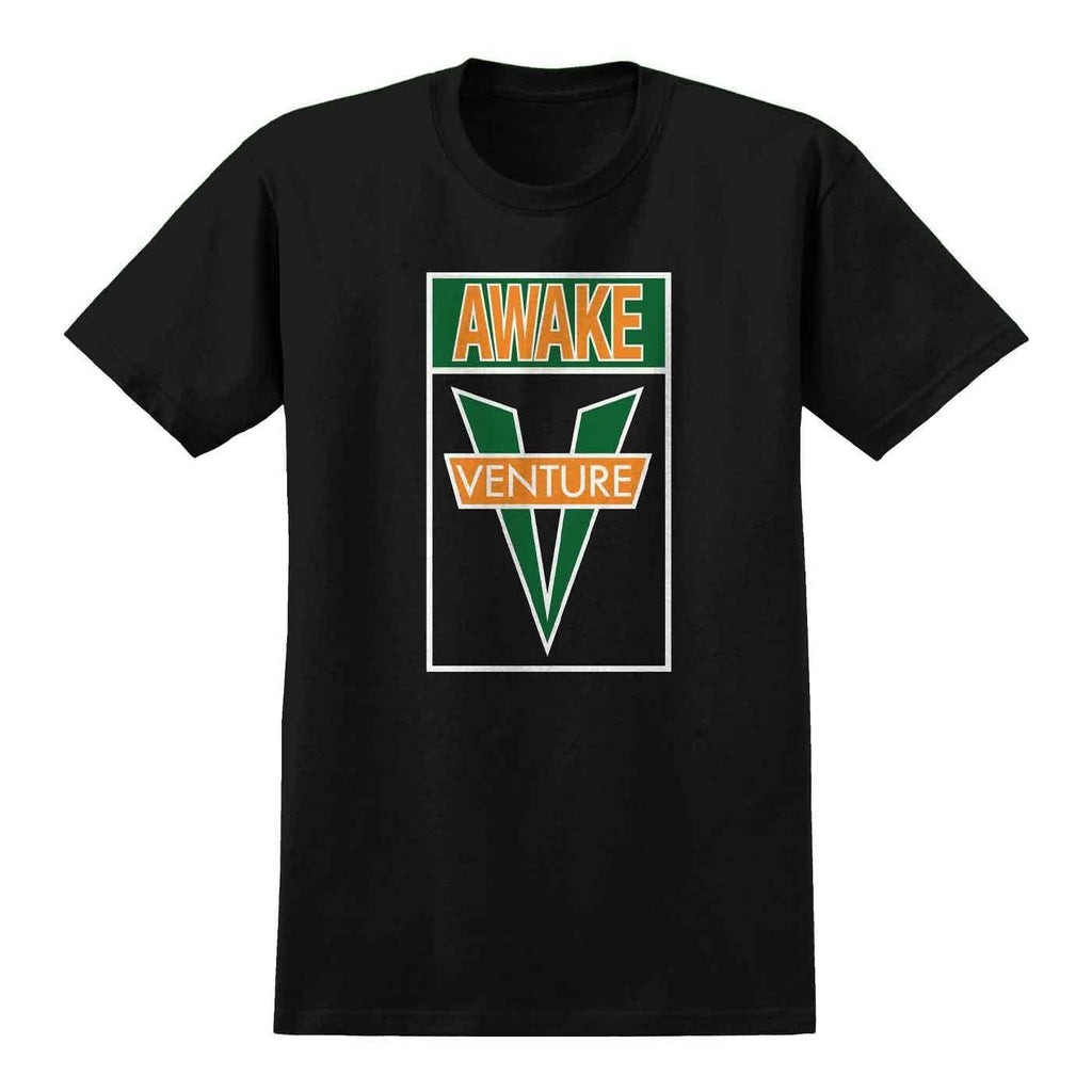 Venture Awake T-Shirt Black Green Orange  Venture   