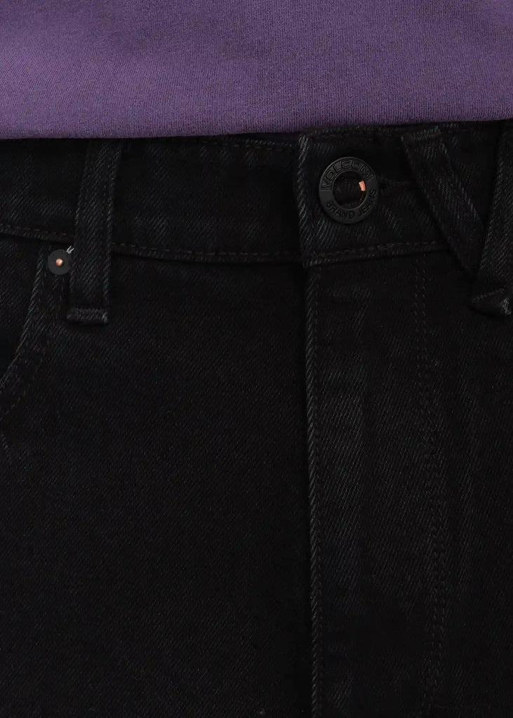 Volcom Billow Baggy Jeans Shorts Black Handelsware Volcom   