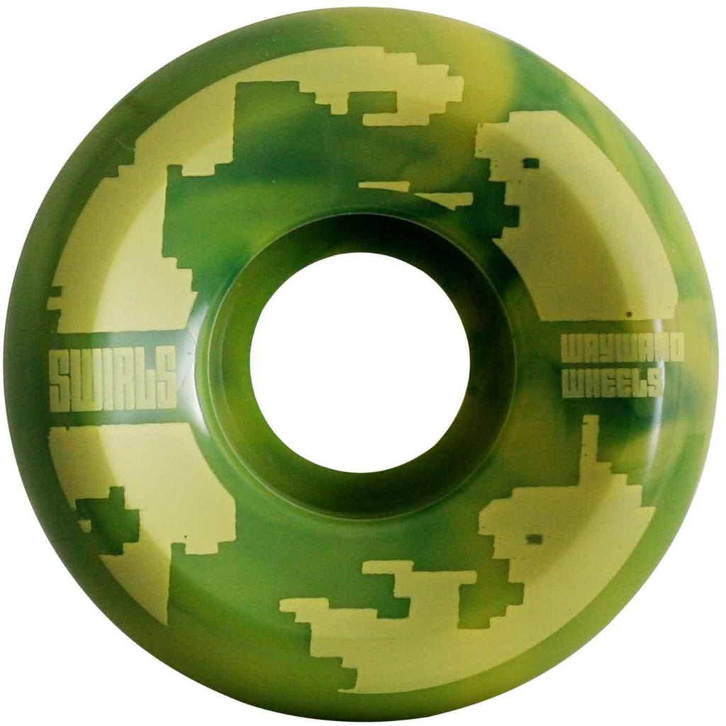 Wayward 52mm 103A Waypoint Swirl Conical Cut Wheels Green Orange  Wayward   