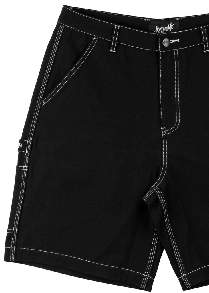 Welcome Brace Carpenter Shorts Black  Welcome   
