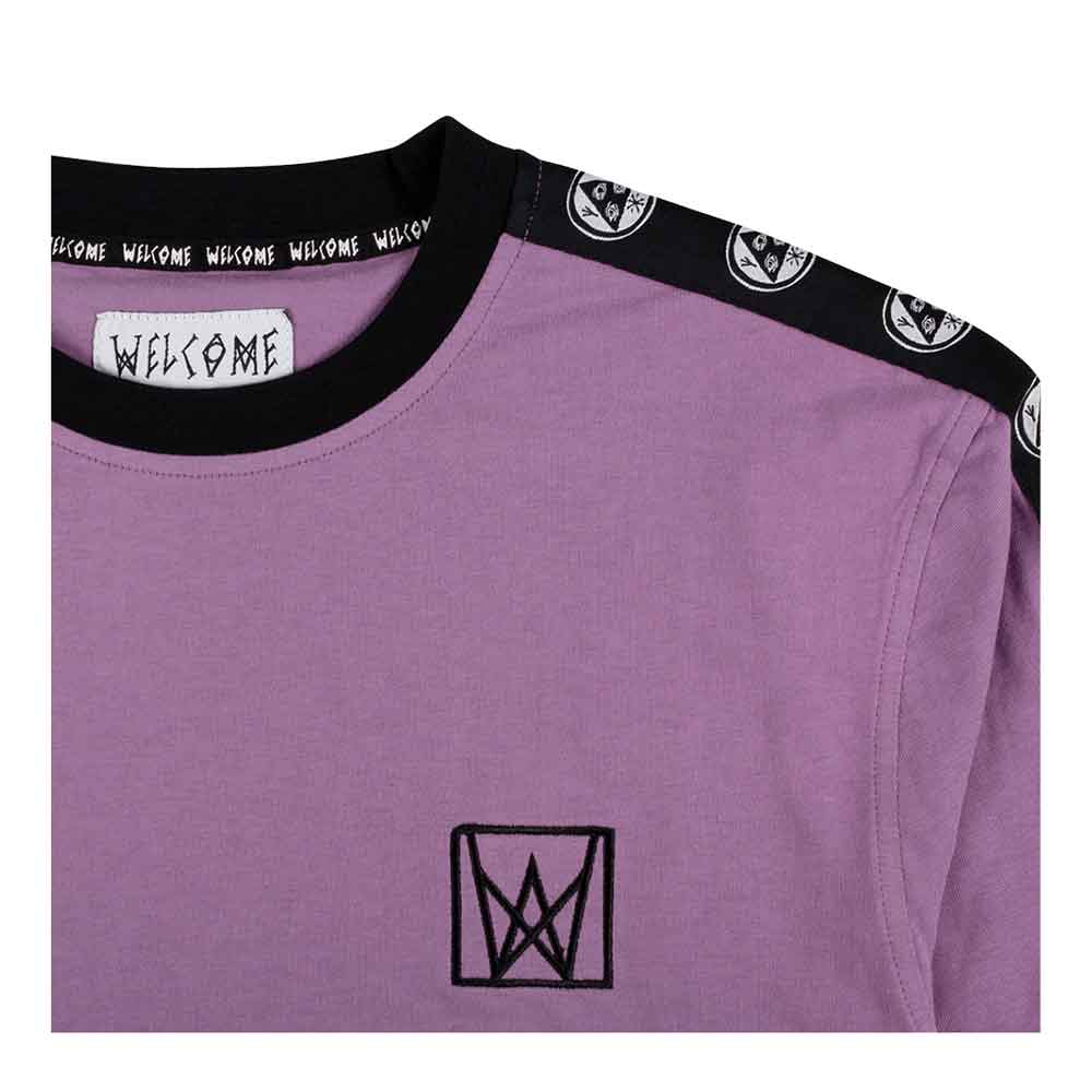 Welcome Chalice Taped Longsleeve T-Shirt Grape Black  Welcome   