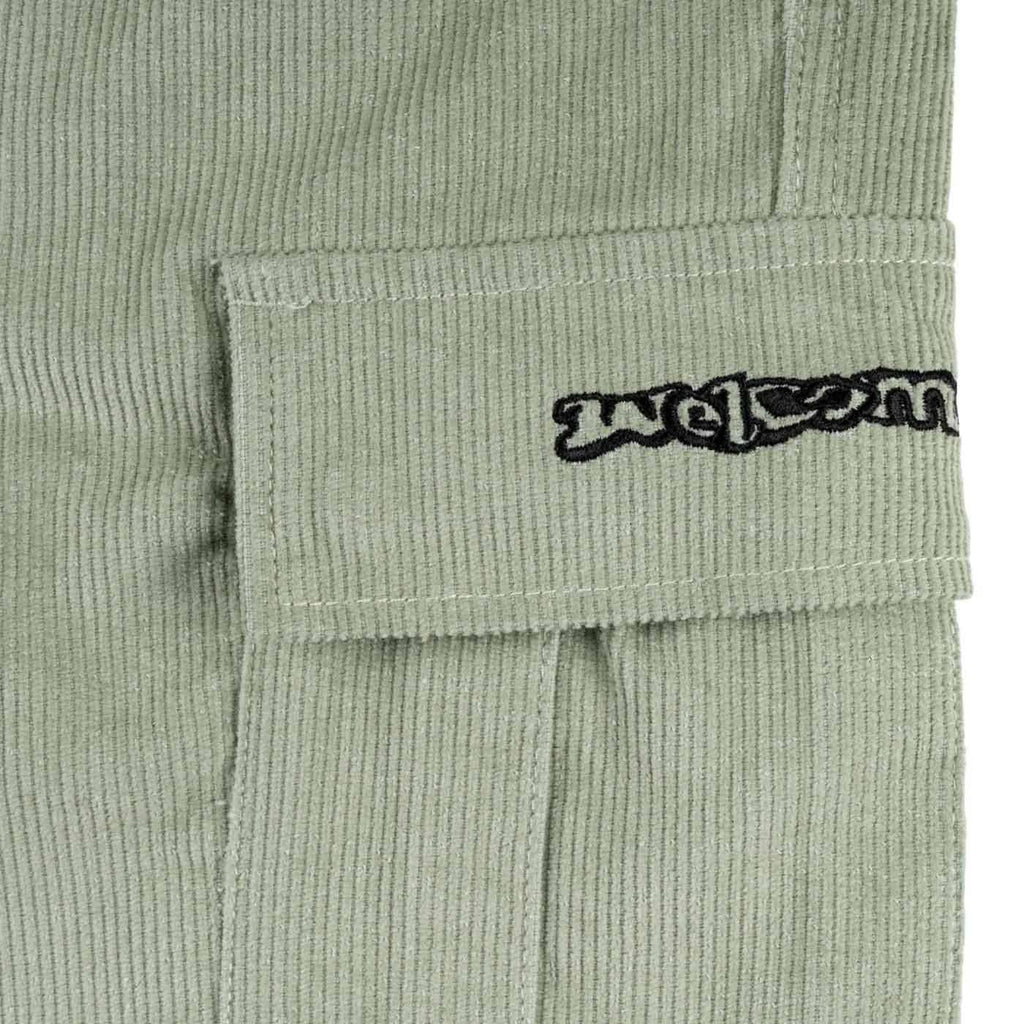 Welcome Chamber Corduroy Cargo Shorts Sage  Welcome   
