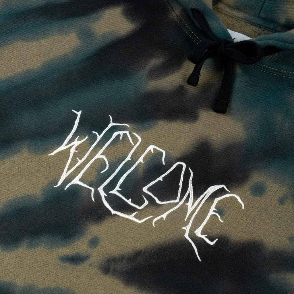 Welcome Exner Tie Dye Hooded Sweatshirt Kelp  Welcome   