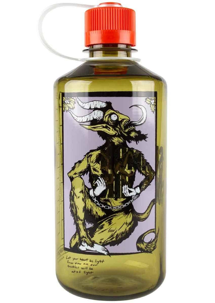 Welcome Krampus Wasserflasche Olive  Welcome   