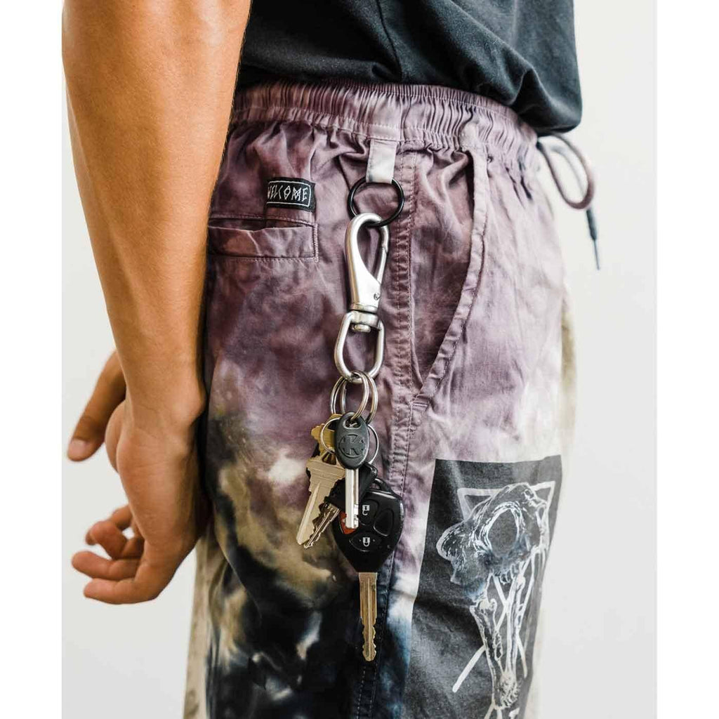 Welcome Soft Core Tie Dye Shorts Eggplant  Welcome   