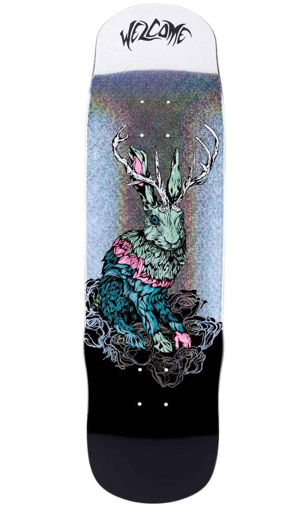 Welcome Vargas Thumper On Effigy 8.8 Deck Black Glitter  Welcome   