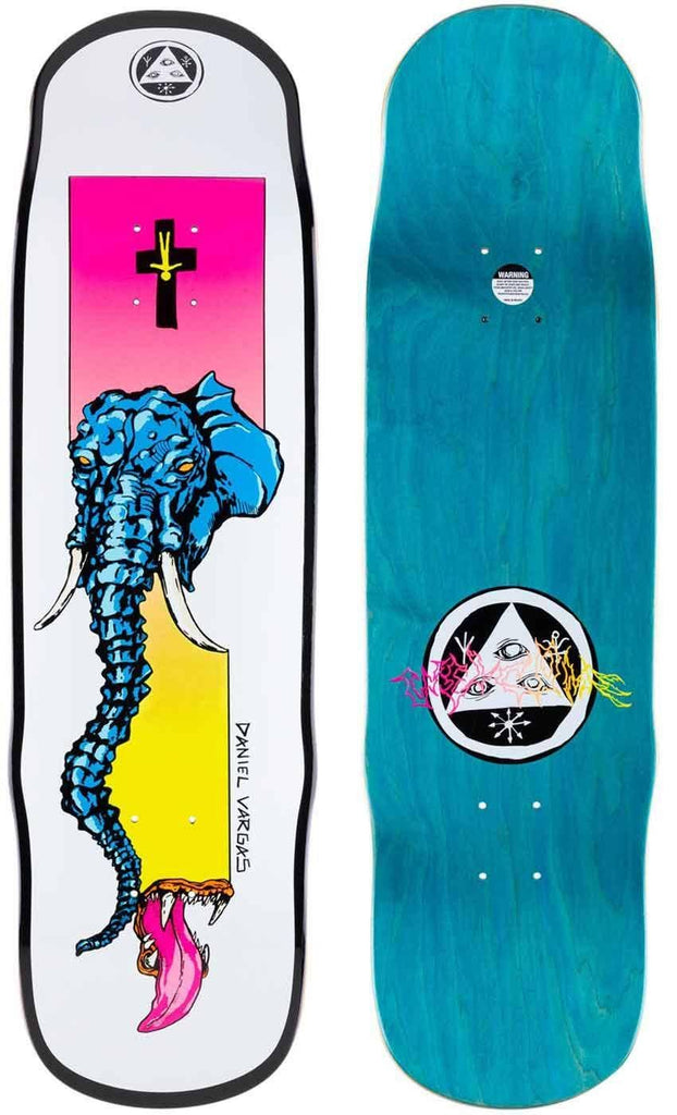 Welcome Vargas Tusk On Effigy 8.8 Deck White Black  Welcome   