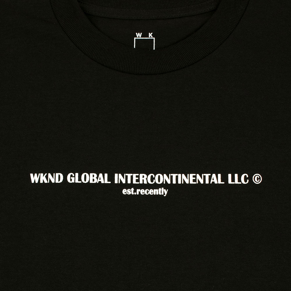 WKND Global T-Shirt Black  WKND   