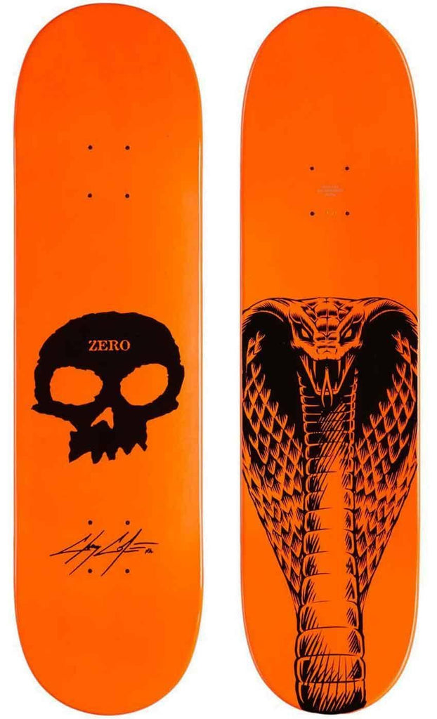 Zero Cole Signature Skull 8.5 Deck Painted Orange  Zero   