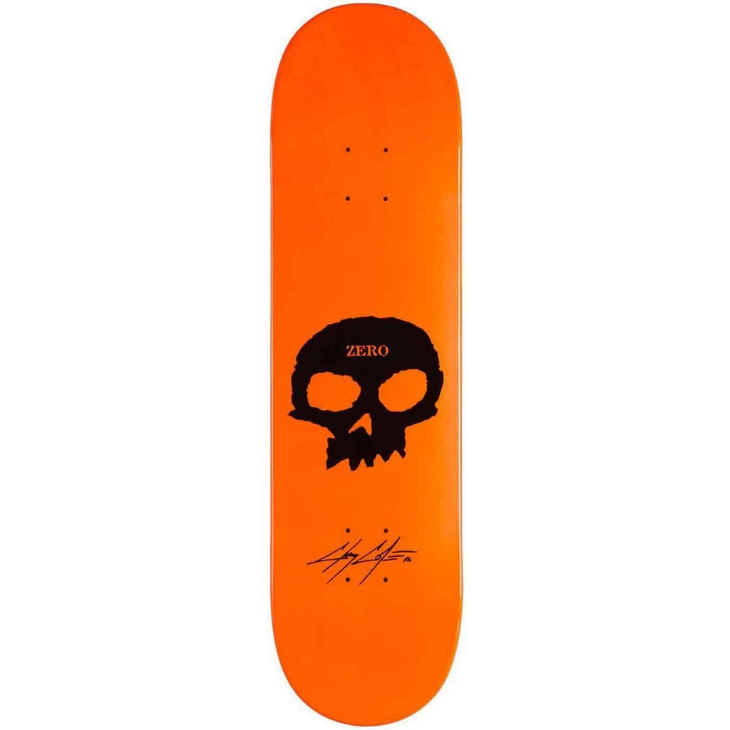 Zero Cole Signature Skull 8.5 Deck Painted Orange  Zero   