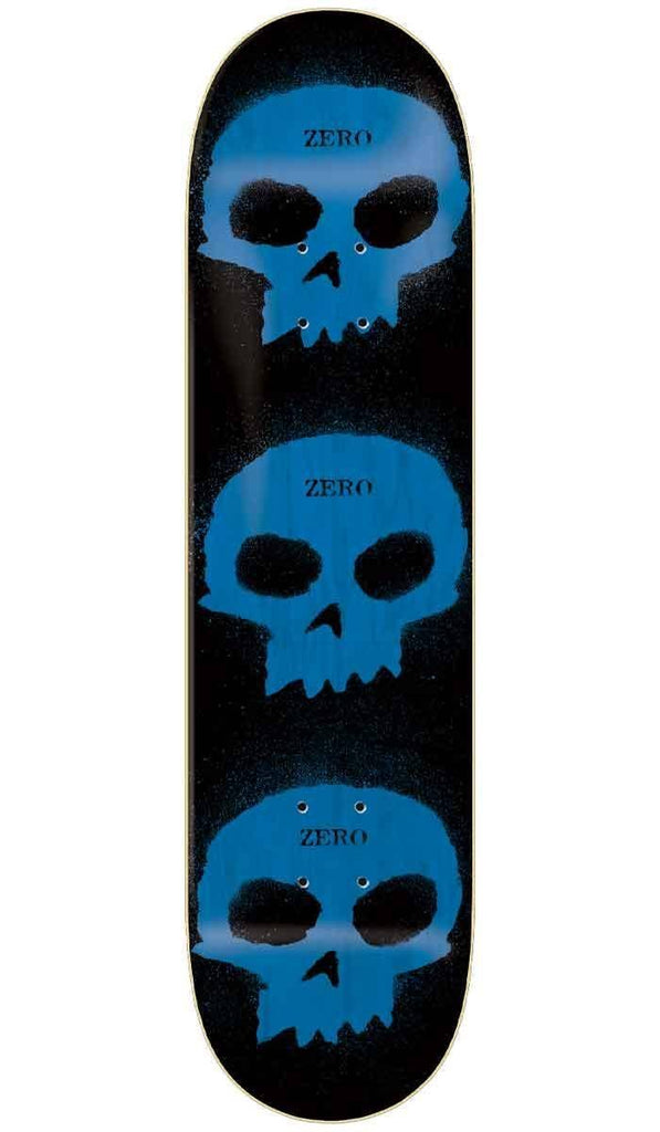 Zero Multi Skull Stencil 8.25 Deck Blue  Zero   