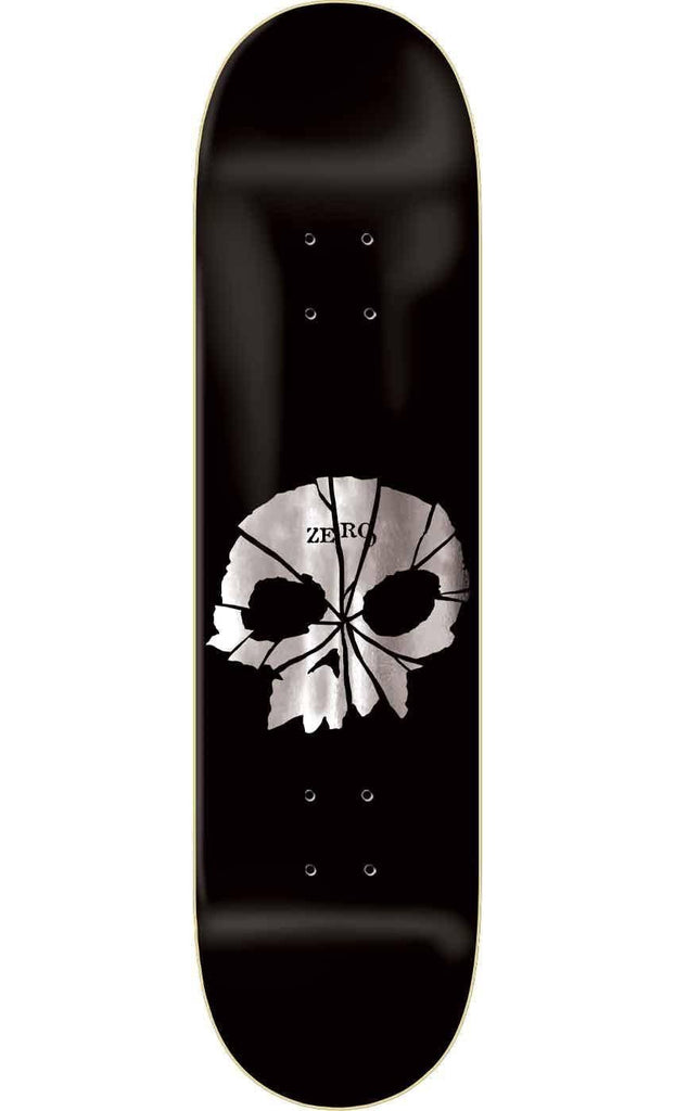 Zero Shattered Skull 8.25 Deck Black Silver Foil  Zero   