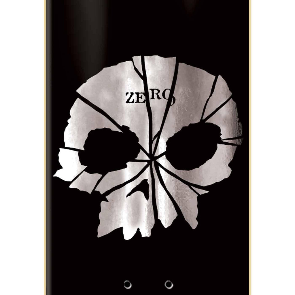 Zero Shattered Skull 8.25 Deck Black Silver Foil  Zero   